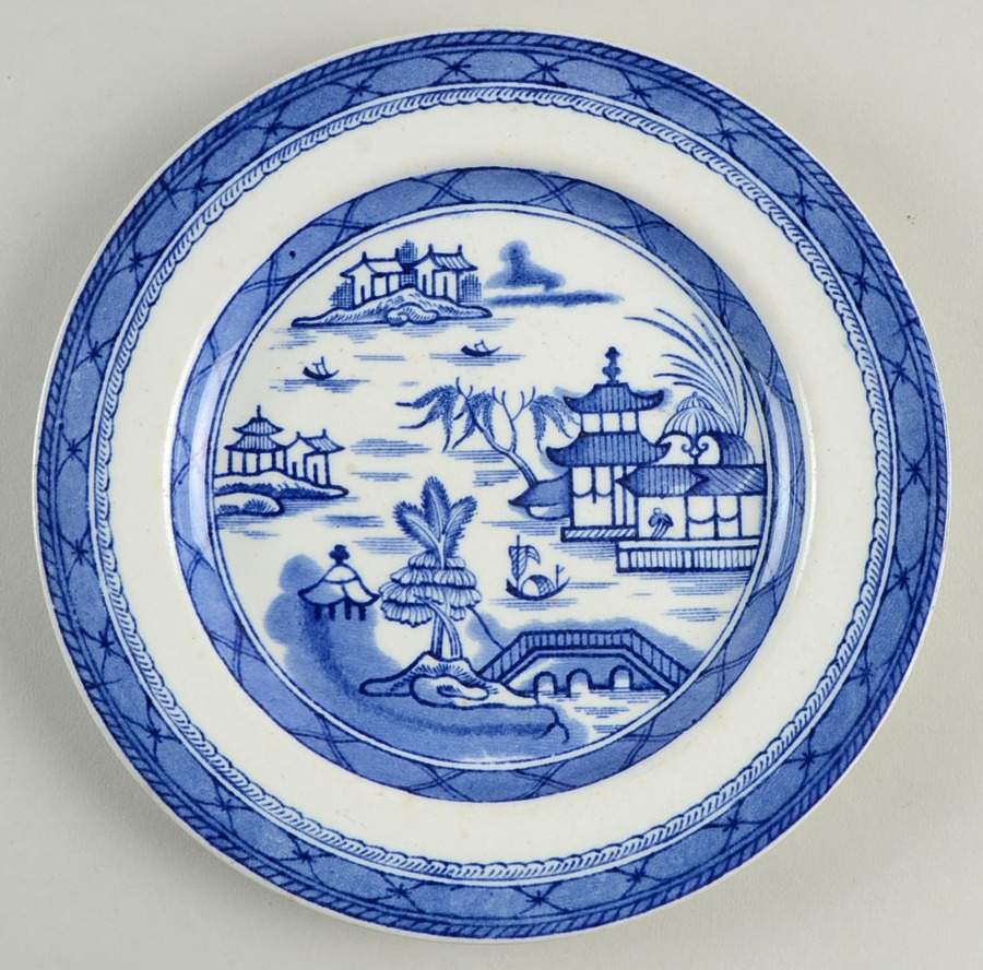 Real Old Canton Salad Plate by Ashworth Bros-1