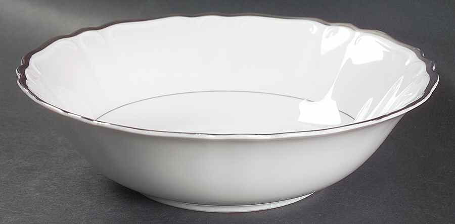 Empress White 9" Round Vegetable Bowl by Ashcraft-1