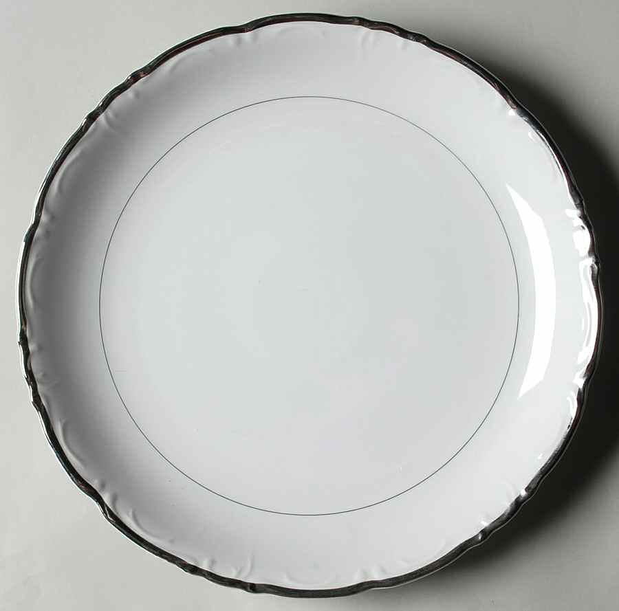 Empress White 12" Chop Plate (Round Platter) by Ashcraft-1