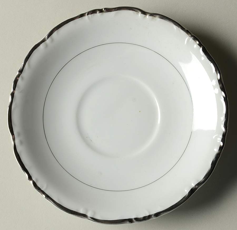 Empress White Saucer for Footed Cup by Ashcraft-1
