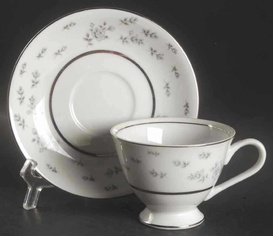 Lorient Footed Cup & Saucer Set by Ashcraft-1