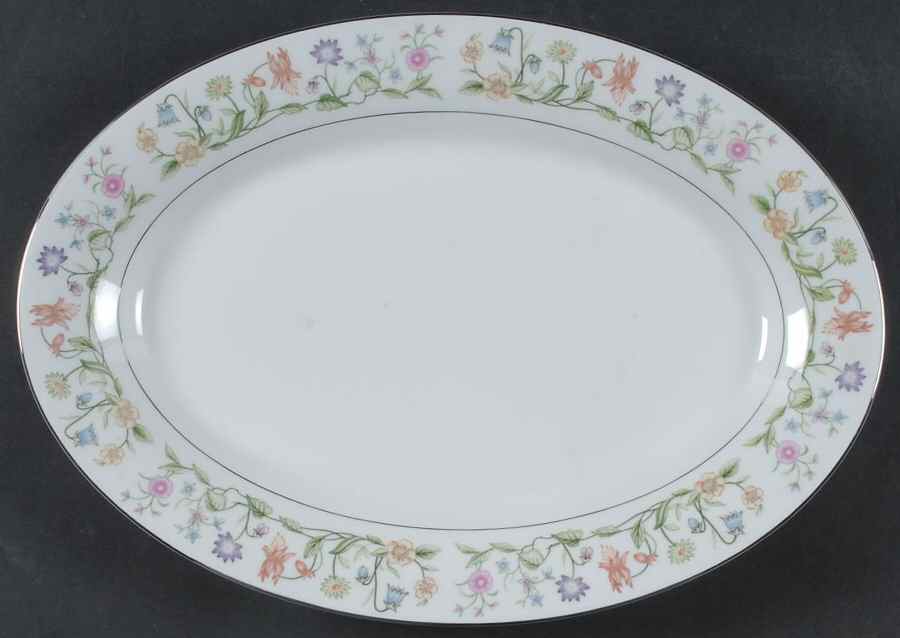 Eternal Love (Platinum Trim) 14" Oval Serving Platter by Ashley-1