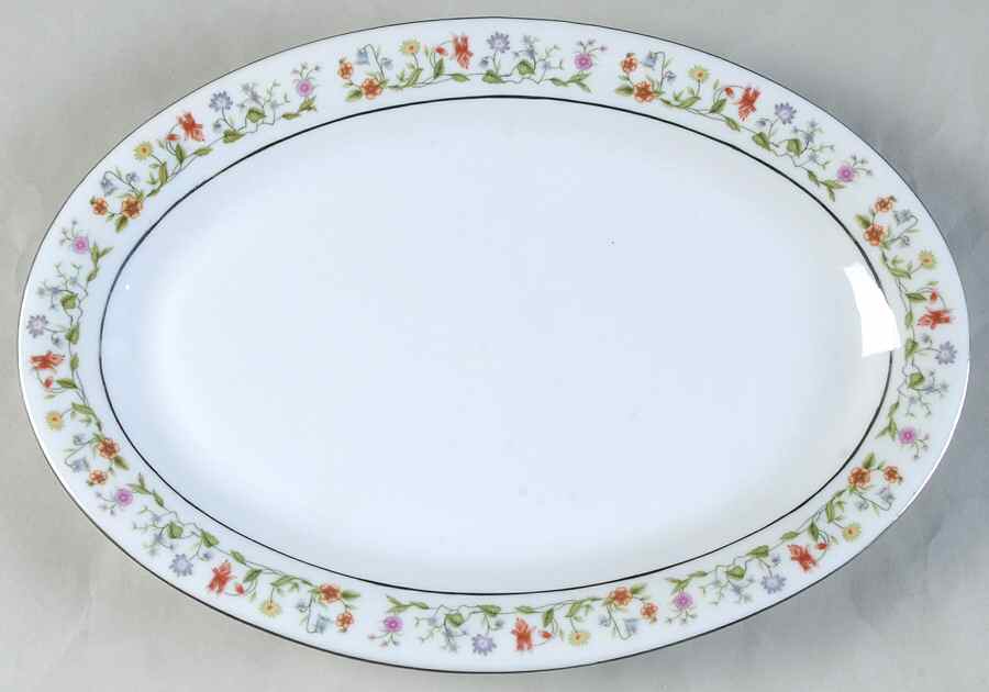 Eternal Love (Platinum Trim) 12" Oval Serving Platter by Ashley-1