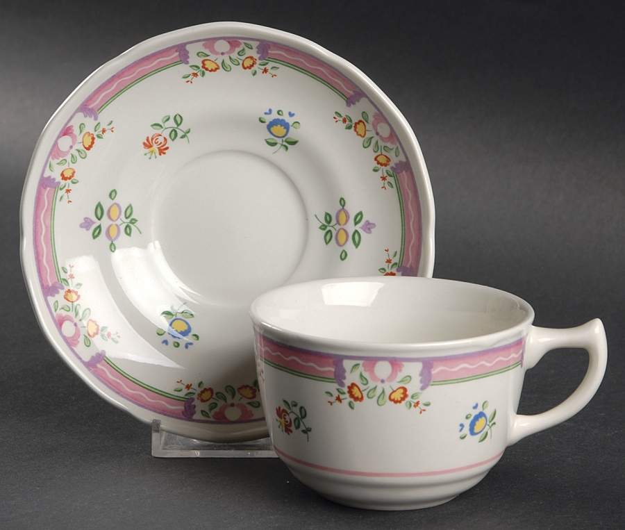 Alice Flat Cup & Saucer Set by Laura Ashley-1
