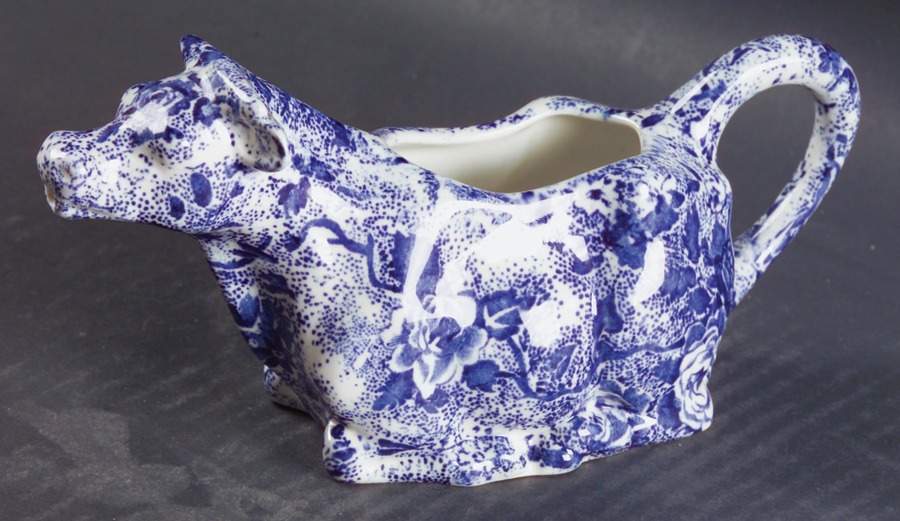 Chintzware Blue Cow Creamer by Laura Ashley-1