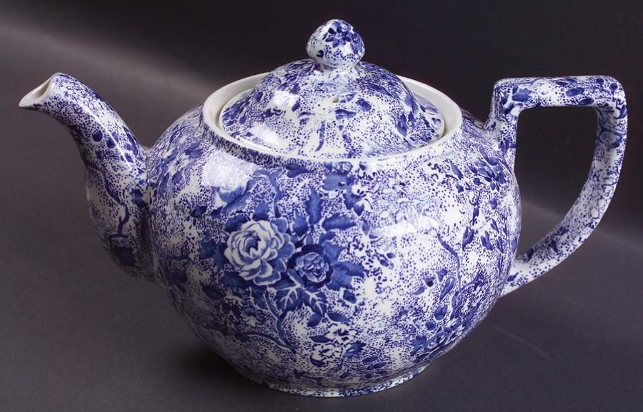 Chintzware Blue Teapot & Lid by Laura Ashley-1