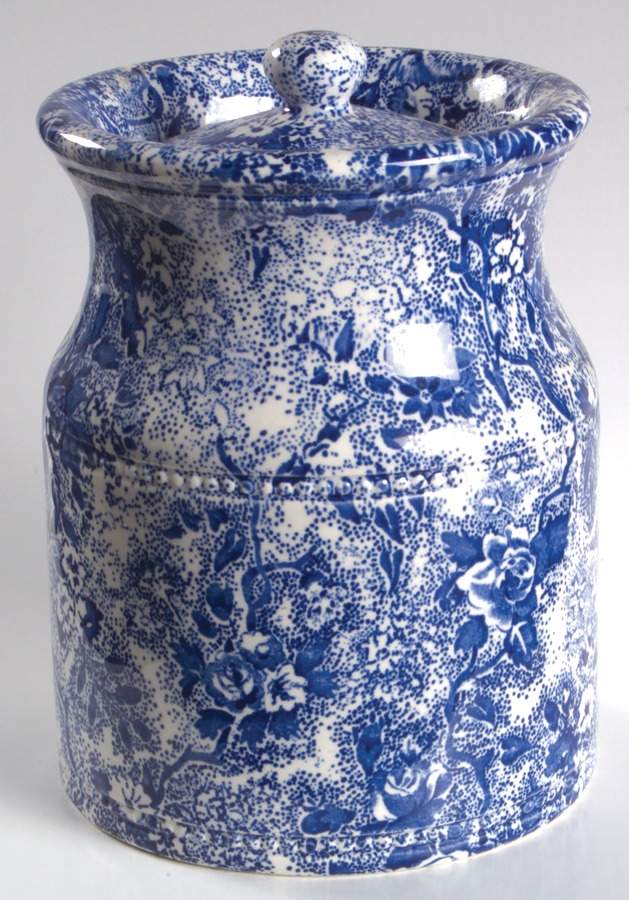 Chintzware Blue 5" Storage Jar & Lid by Laura Ashley-1