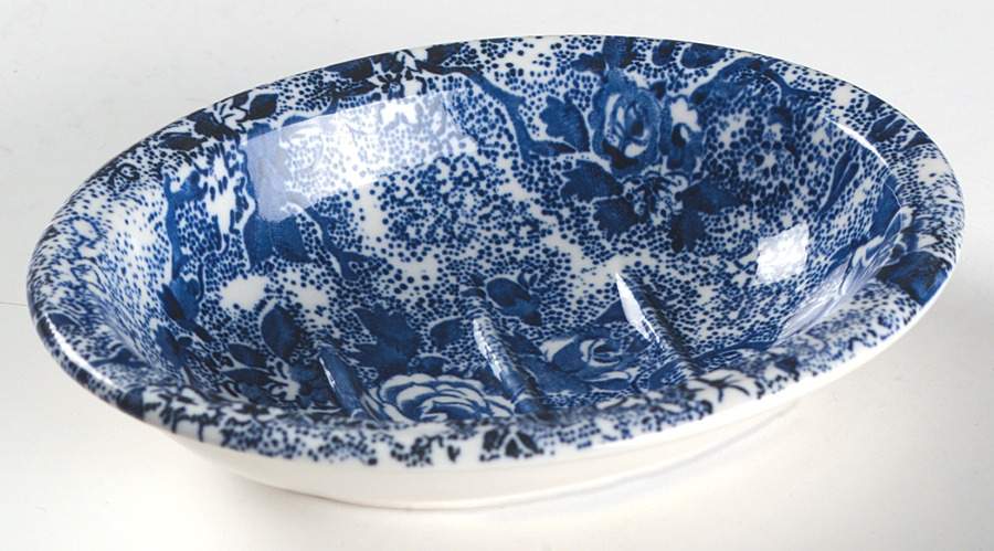 Chintzware Blue Soap Dish by Laura Ashley-1