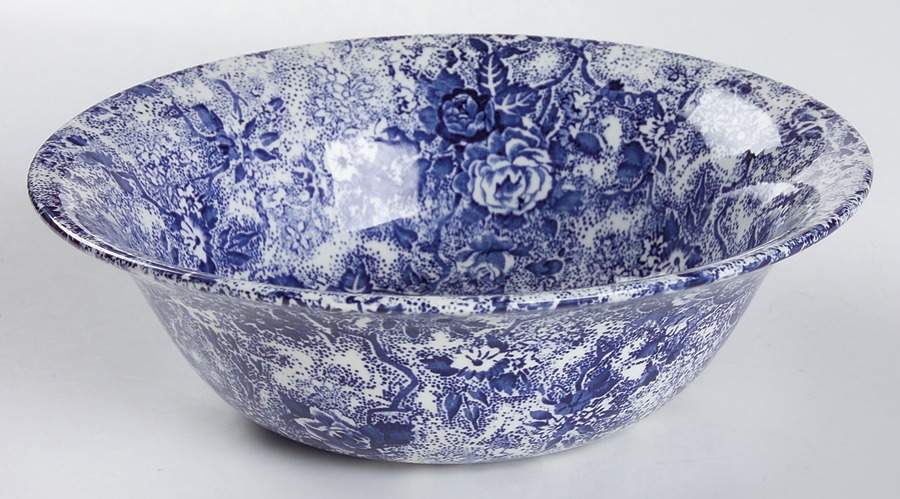 Chintzware Blue 8" Round Vegetable Bowl by Laura Ashley-1