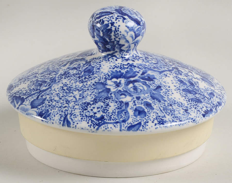 Chintzware Blue Lid for 7" Storage Jar by Laura Ashley-1