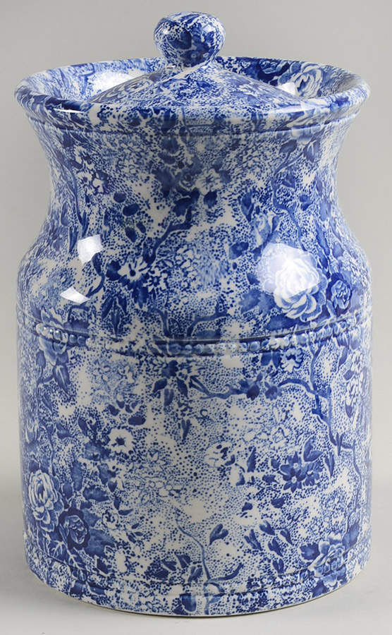 Chintzware Blue 7" Storage Jar & Lid by Laura Ashley-1