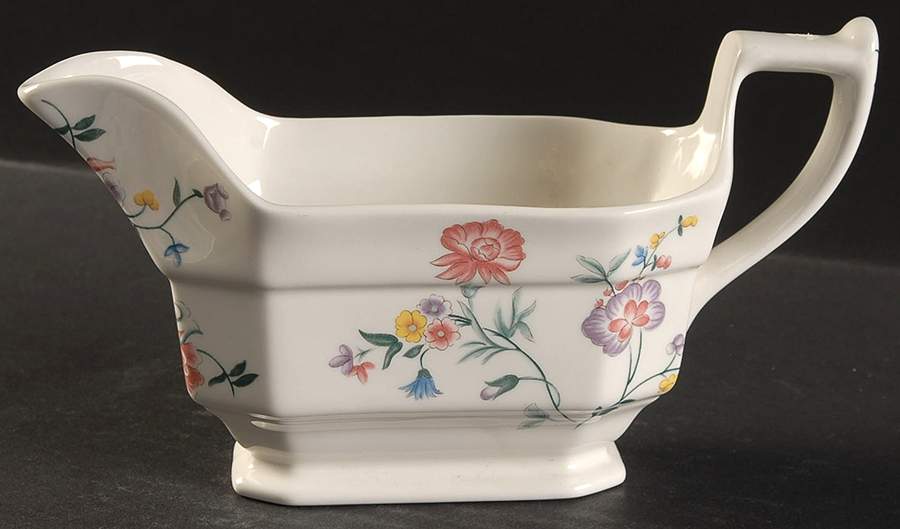 Chinese Silk Gravy Boat by Laura Ashley-1