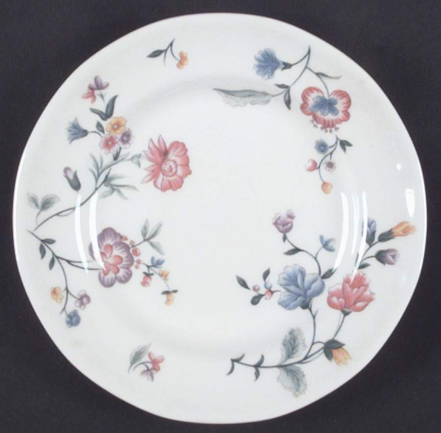 Chinese Silk Bread & Butter Plate by Laura Ashley-1