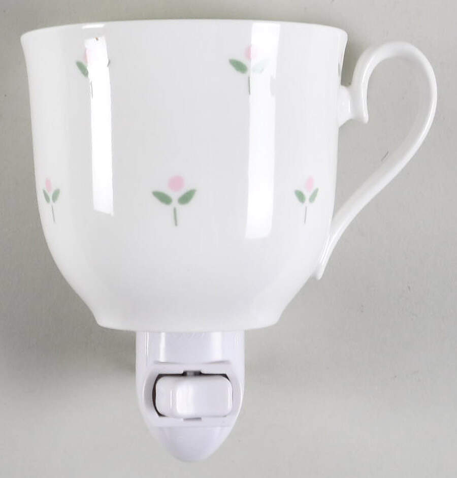 Cottage Sprig 1 5/8" + cup (H) Night Light/Cup HC by Laura Ashley-1
