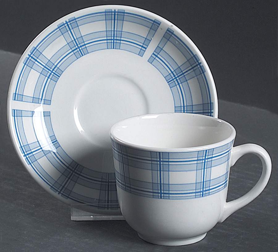 Croquet Flat Cup & Saucer Set by Laura Ashley-1
