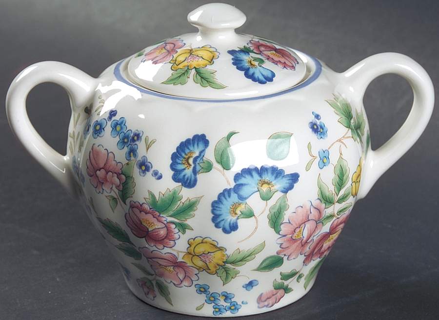 Hazelbury Sugar Bowl & Lid by Laura Ashley-1