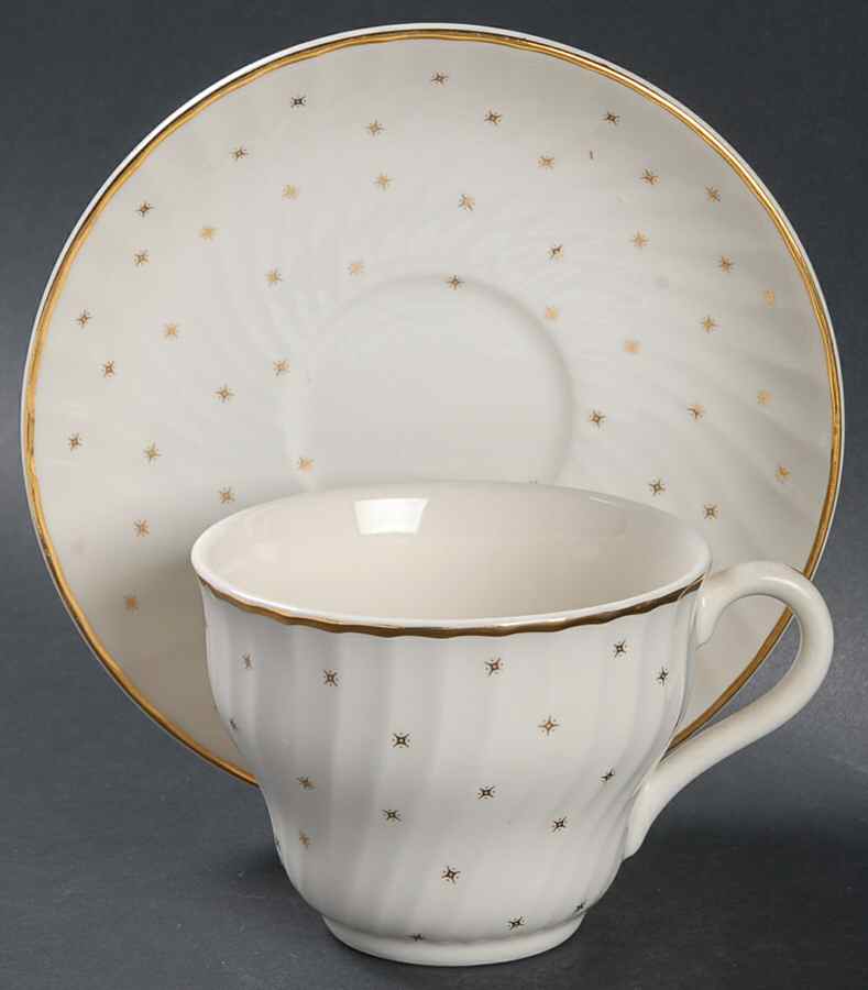 Starlight Flat Cup & Saucer Set by Laura Ashley-1