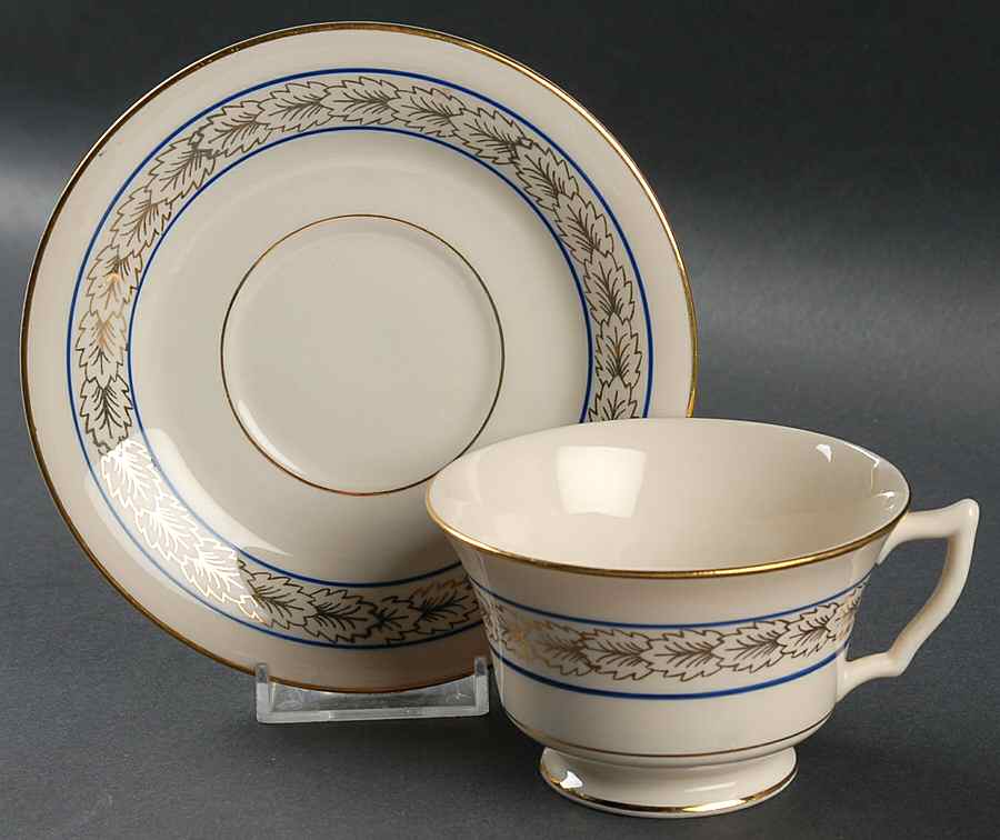ATS7 Footed Cup & Saucer Set by Atlas China (NY)-1
