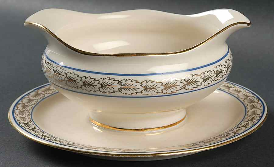 ATS7 Gravy Boat with Attached Underplate by Atlas China (NY)-1