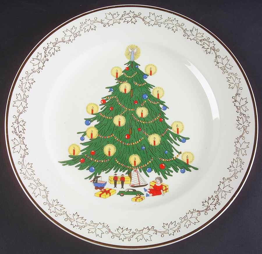 Merry Christmas Dinner Plate by Atlas China (NY)-1