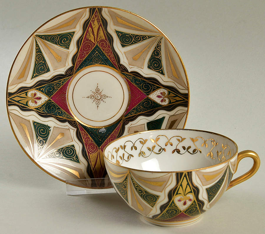 Alhambra Flat Cup & Saucer Set by Carl.F Boseck & Co-1
