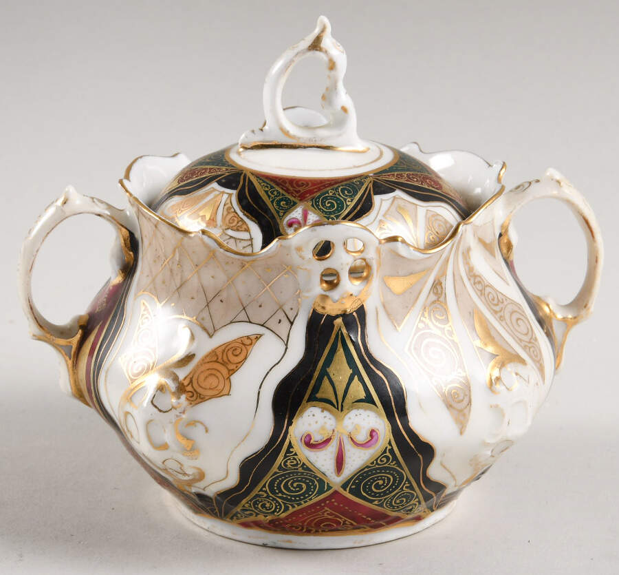 Alhambra Mini Sugar Bowl & Lid by Carl.F Boseck & Co-1