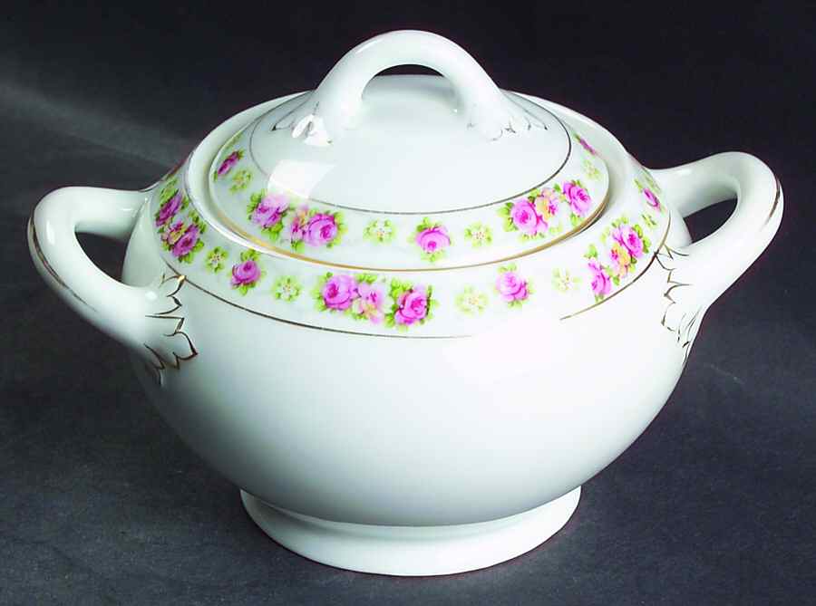 AUS10 Sugar Bowl & Lid by Austria-1