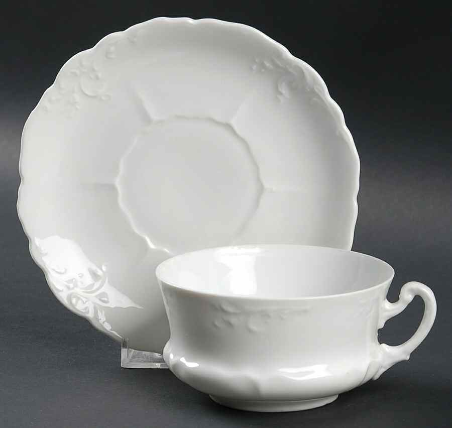 AUS23 Flat Cup & Saucer Set by Austria-1