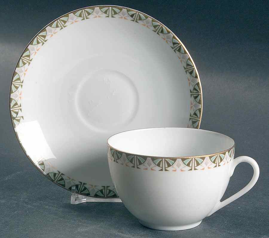 AUS65 Flat Cup & Saucer Set by Austria-1