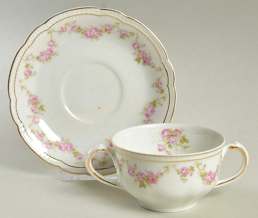 The Fulda Flat Bouillon Cup & Saucer by Austria-1