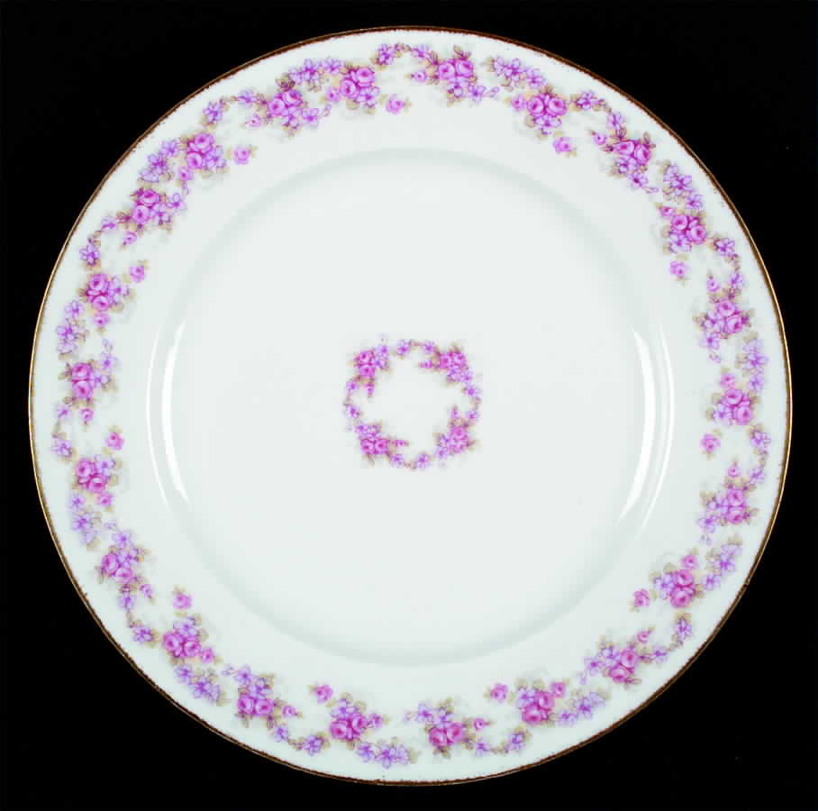 La France Rose Dinner Plate by Altrohlau-1