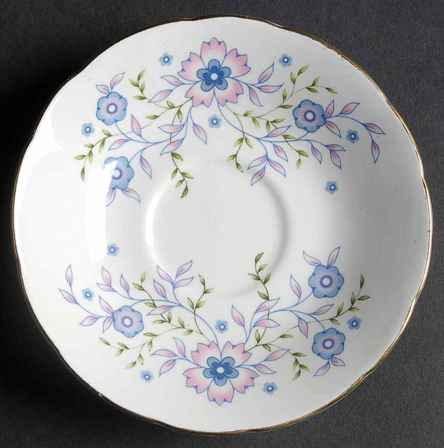 Blue Blossoms Saucer by Avon-1