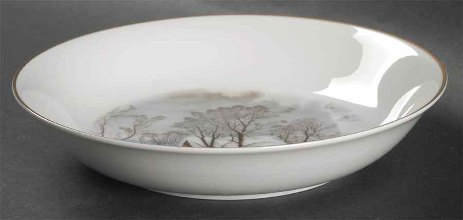 Currier & Ives (Smooth) Coupe Soup Bowl by Avon-1