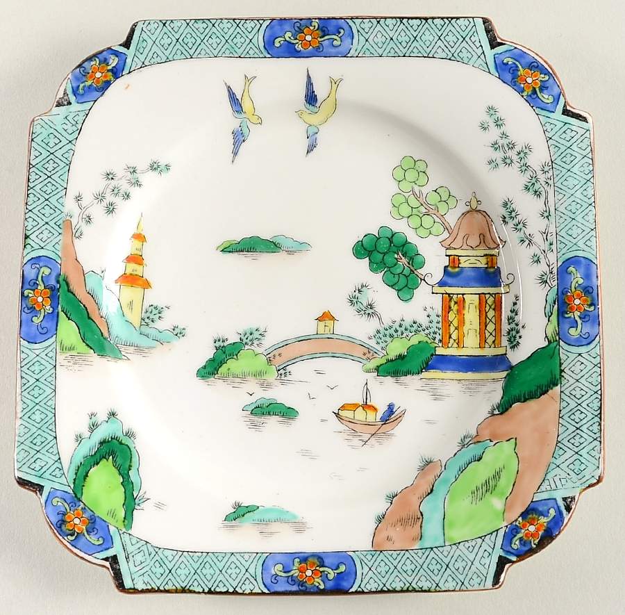 1242 Square Bread & Butter Plate by John  Aynsley & Sons-1