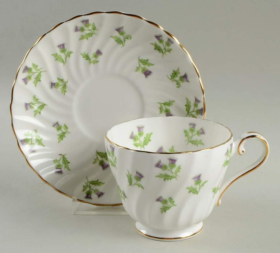 15289 Flat Cup & Saucer Set by John  Aynsley & Sons-1