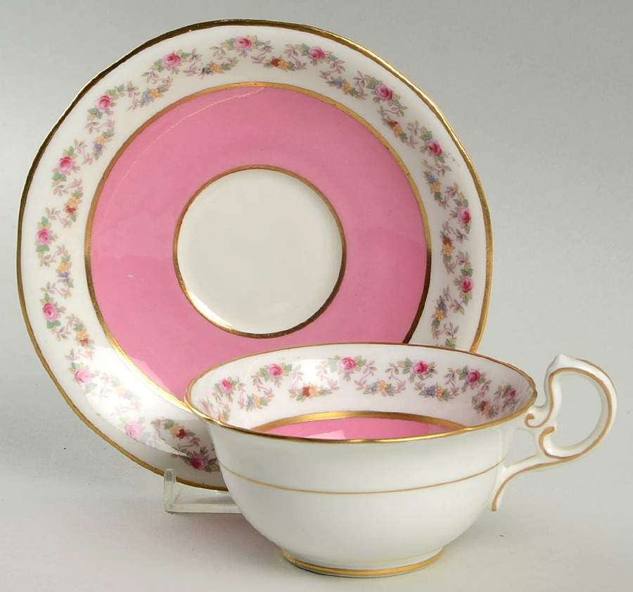 2579 Footed Cup & Saucer Set by John  Aynsley & Sons-1