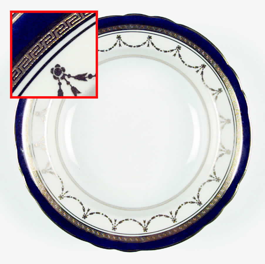 4030 Cobalt Blue Rim Soup Bowl by John  Aynsley & Sons-1
