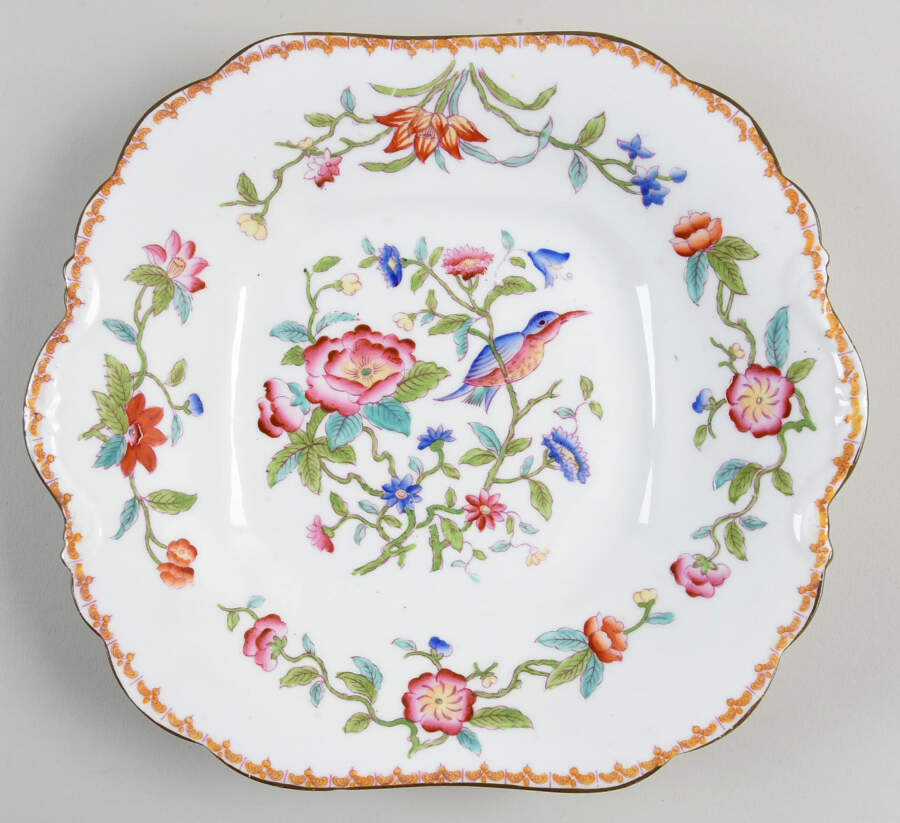 5683 (Smooth) Square Handled Cake Plate by John  Aynsley & Sons-1