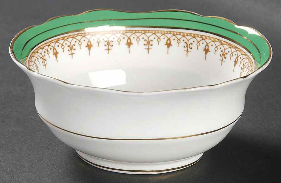 7098 Green Open Sugar Bowl by John  Aynsley & Sons-1