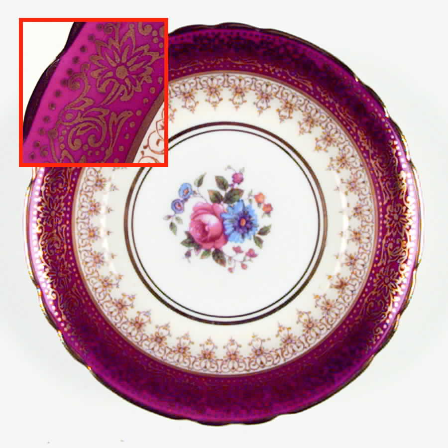 7300R Red Fruit/Dessert (Sauce) Bowl by John  Aynsley & Sons-1