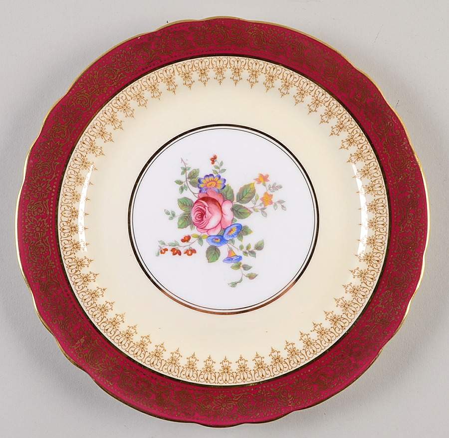 7300R Red Salad Plate by John  Aynsley & Sons-1