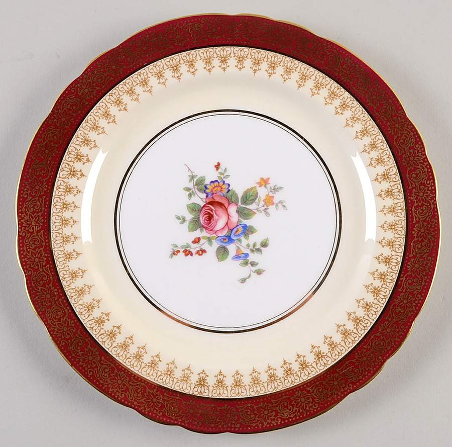 7300R Red Luncheon Plate by John  Aynsley & Sons-1