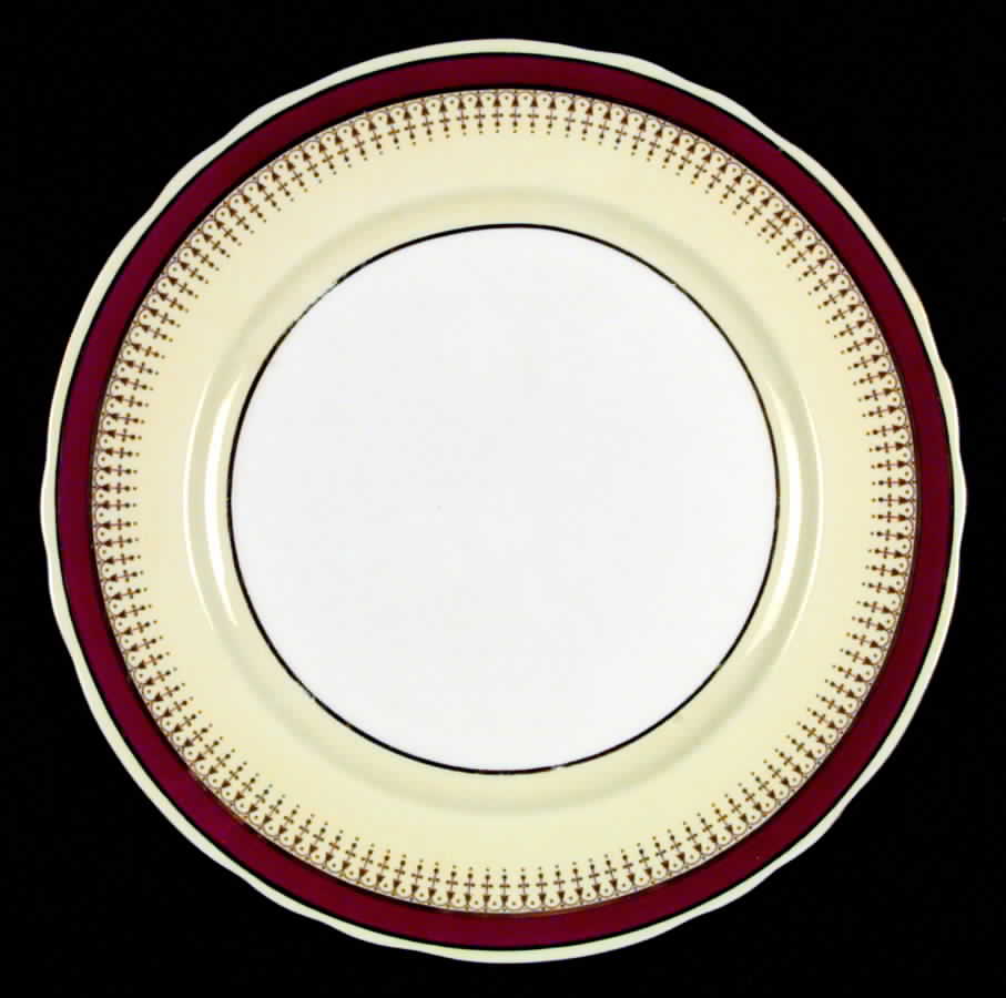 7301 Dark Red Dinner Plate by John  Aynsley & Sons-1