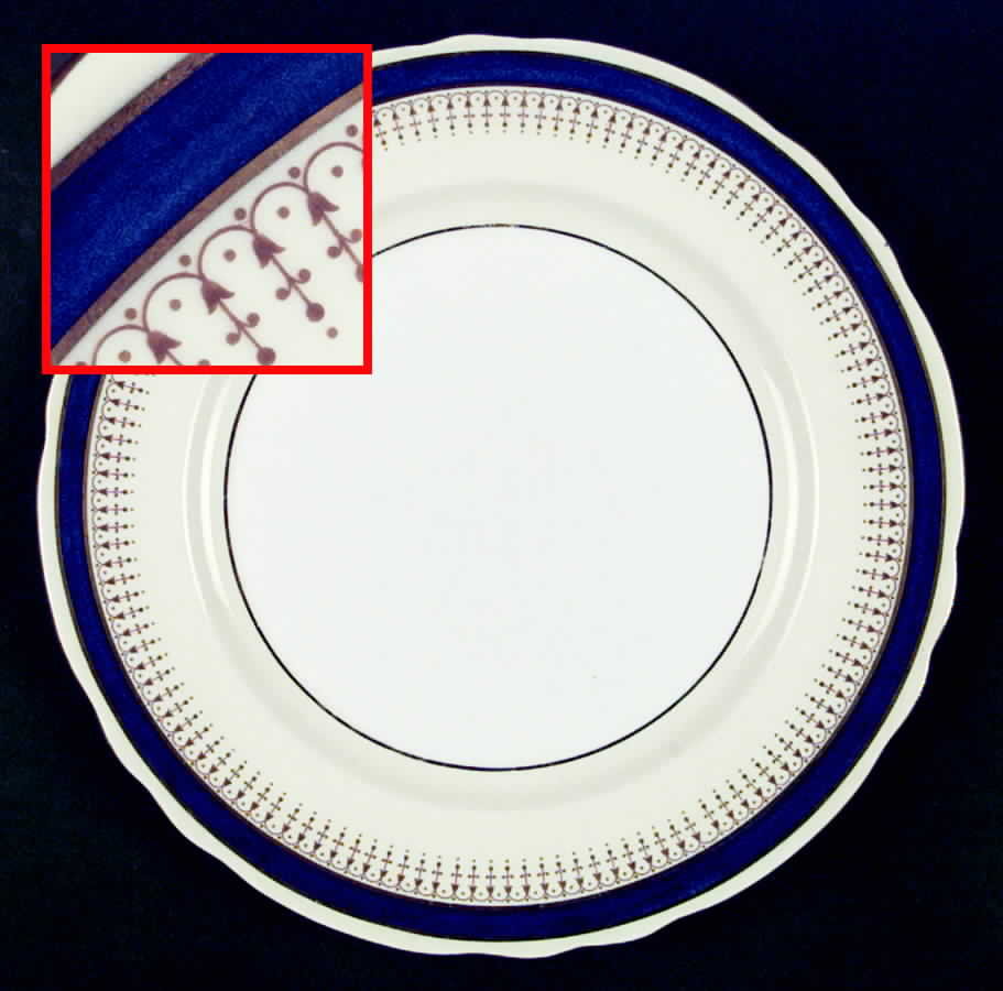 7301 Cobalt Dinner Plate by John  Aynsley & Sons-1