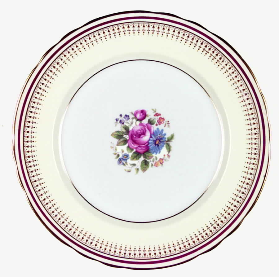 7429 Red Dinner Plate by John  Aynsley & Sons-1