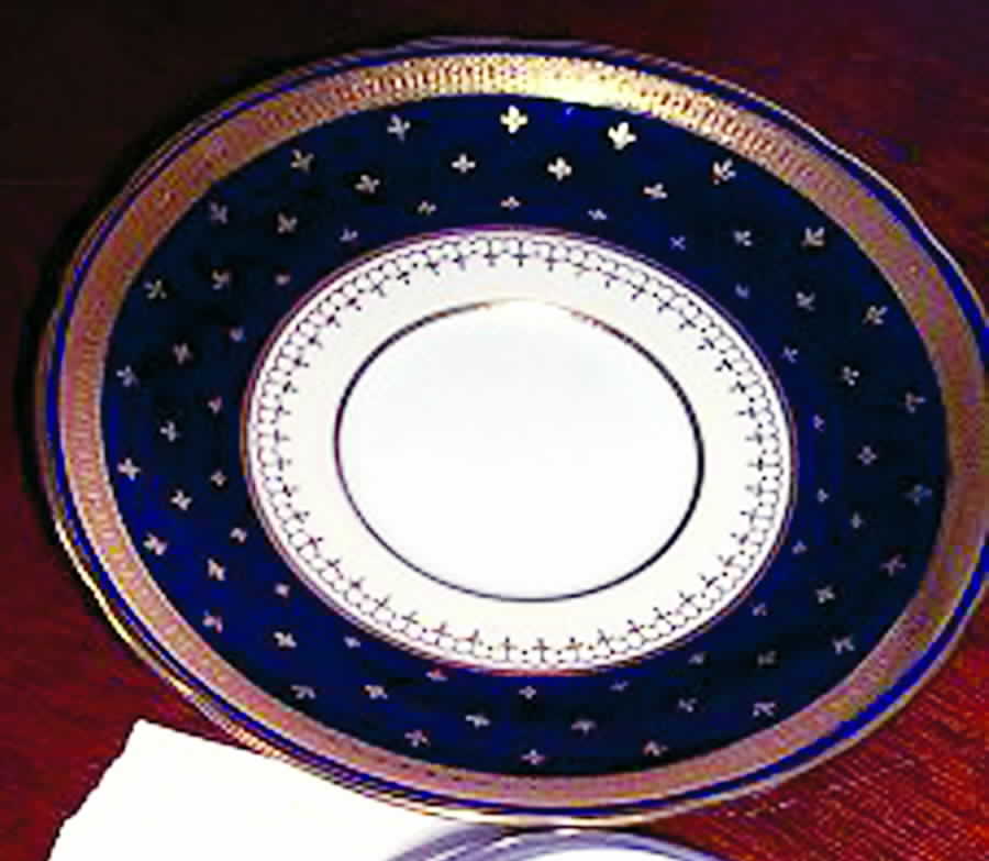 7494R (Cobalt & Gold) Saucer by John  Aynsley & Sons-1