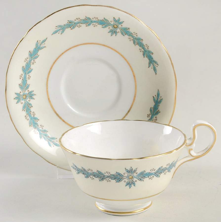 7581 Footed Cup & Saucer Set by John  Aynsley & Sons-1