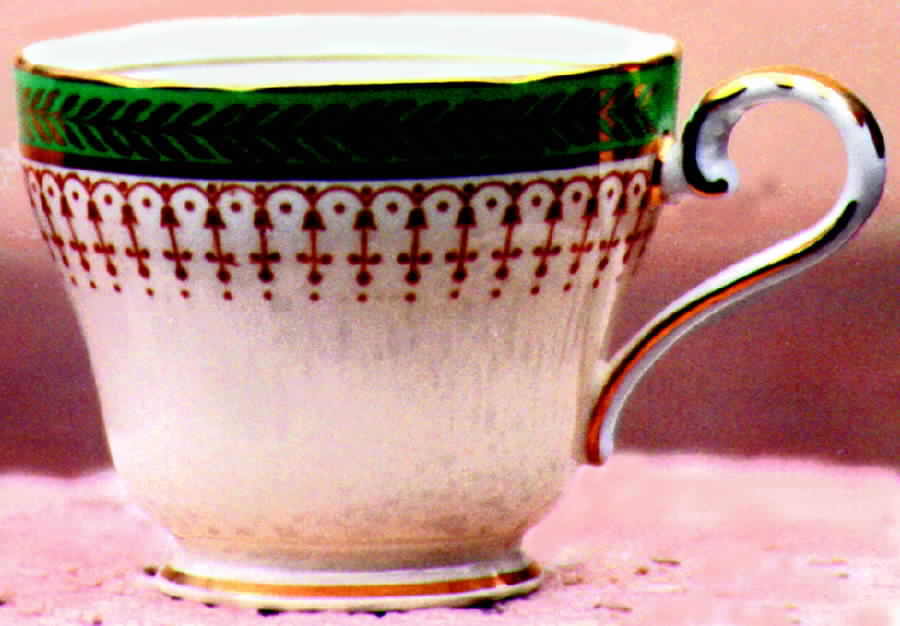 7733 Green Footed Cup by John  Aynsley & Sons-1