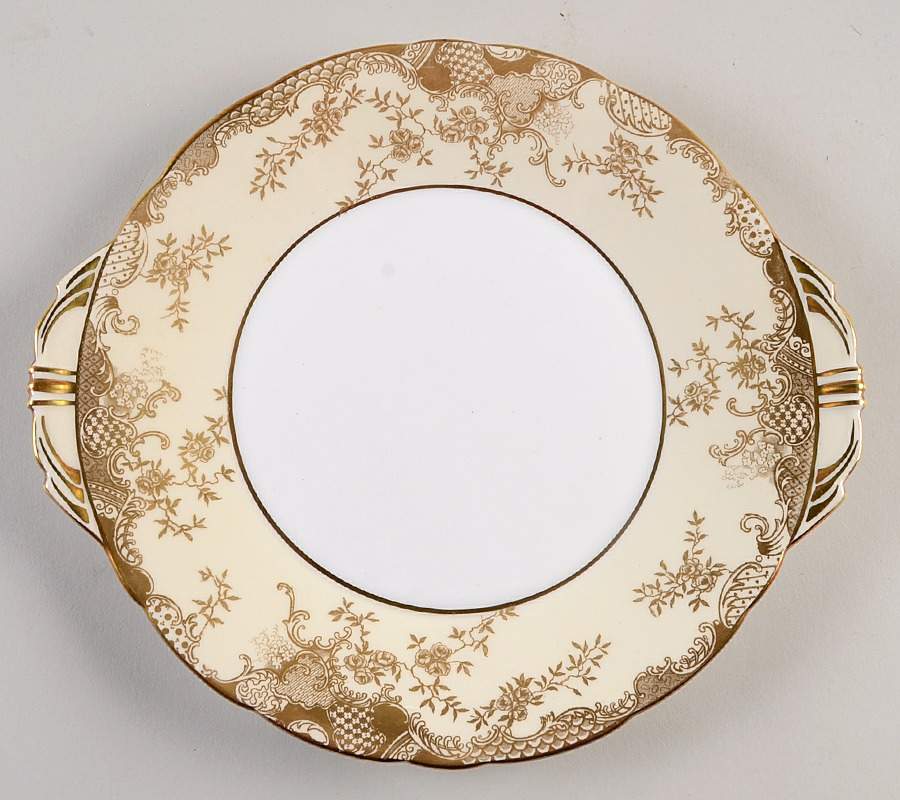 7917 Handled Cake Plate by John  Aynsley & Sons-1