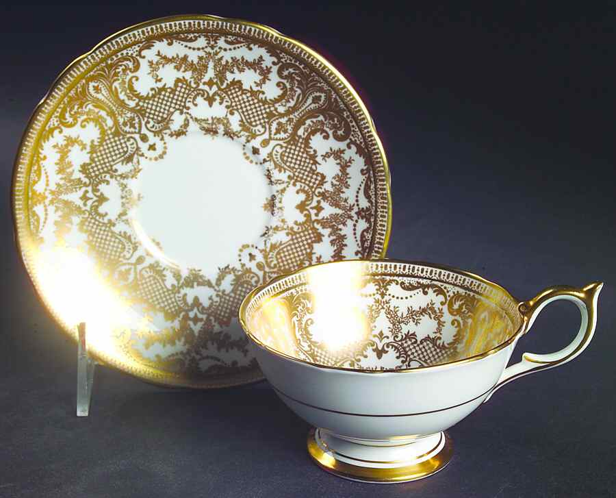 7949 Footed Cup & Saucer Set by John  Aynsley & Sons-1